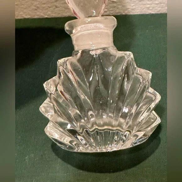 Vintage Cut Lead Crystal Perfume Bottle - Picture 7 of 14